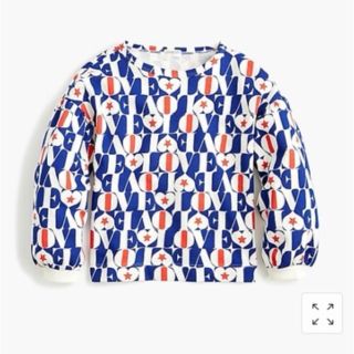 ジェイクルー(J.Crew)の新品未使用　お値下げJcrew crewcuts パフスリーブトレーナー　10(Tシャツ/カットソー)