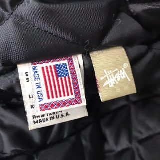 STUSSY - 【H】USA製◇美品◇ステューシー 袖レザー バックロゴ