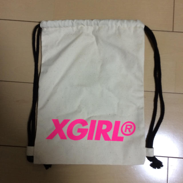 X-girl(エックスガール)の値下げ♡XGIRLのナップサック♡ キッズ/ベビー/マタニティのこども用バッグ(その他)の商品写真