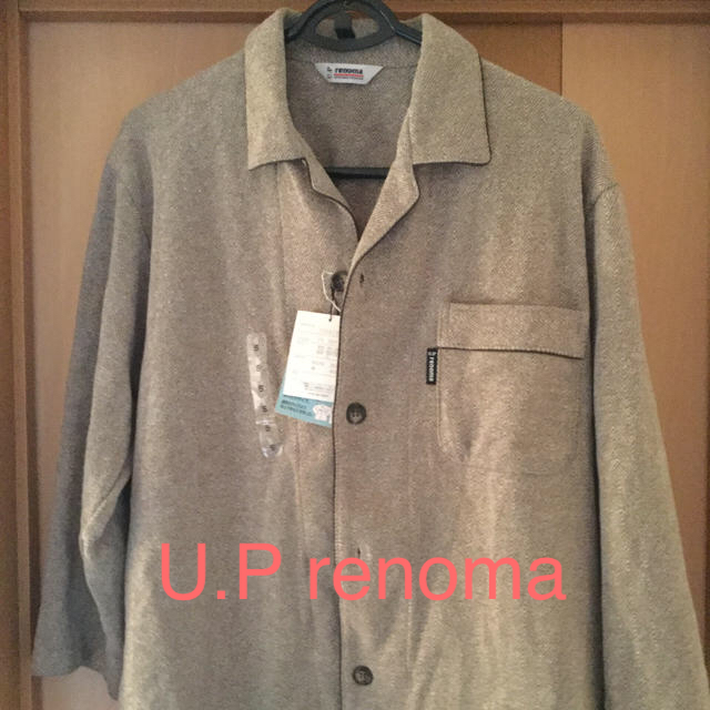 U.P renoma(ユーピーレノマ)のU.Prenoma長袖シャツ　ブラウンSサイズ メンズのトップス(シャツ)の商品写真
