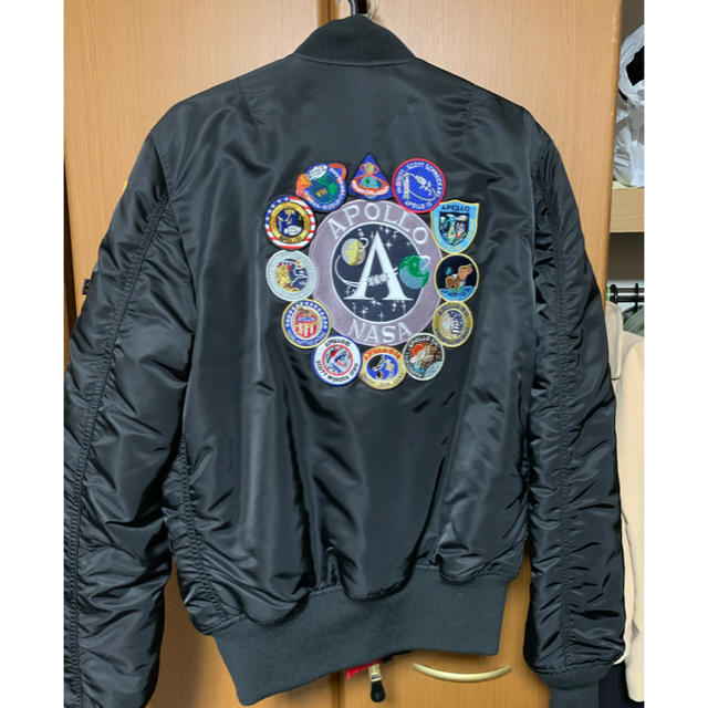 ALPHA INDUSTRIES(アルファインダストリーズ)のALPHA INDUSTRIES MA-1 NASAフライトジャケット メンズのジャケット/アウター(ミリタリージャケット)の商品写真