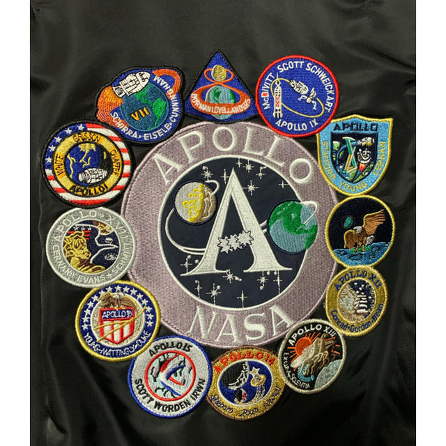 ALPHA INDUSTRIES(アルファインダストリーズ)のALPHA INDUSTRIES MA-1 NASAフライトジャケット メンズのジャケット/アウター(ミリタリージャケット)の商品写真