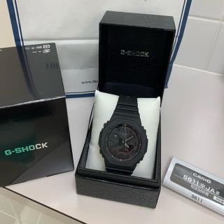 ジーショック(G-SHOCK)のカシオ　Gショック ga2100 ブラック　新品 国内正規品(腕時計(アナログ))