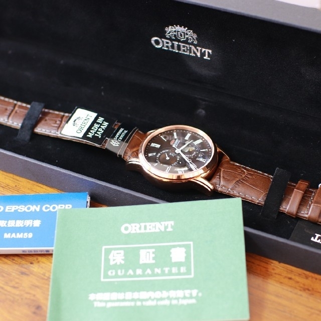 ORIENT(オリエント)の最終値下げ！ 新品未使用！ オリエント クラシック サン&ムーン ORIENT メンズの時計(腕時計(アナログ))の商品写真