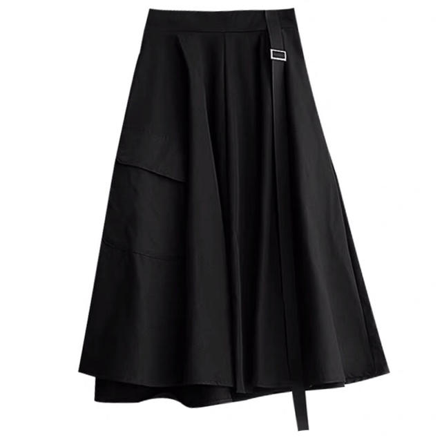 Y-3 風　スカート レディースのスカート(ひざ丈スカート)の商品写真