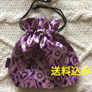 アナスイ(ANNA SUI)の【中古・美品】アナ・スイ　サテン地巾着(ポーチ)