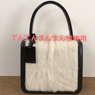 セリーヌ(celine)のCELINE  ハンドバッグ　ファー(ハンドバッグ)