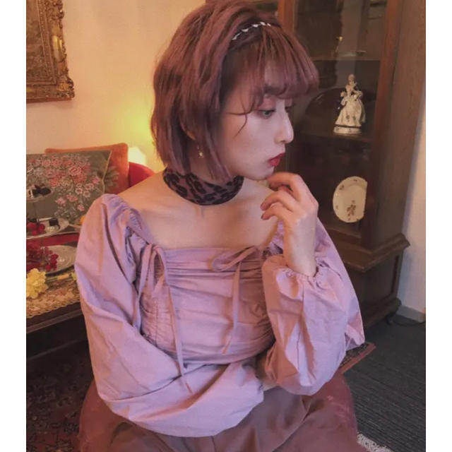 Lochie(ロキエ)のday23 ribbon laceup blouse レディースのトップス(シャツ/ブラウス(長袖/七分))の商品写真