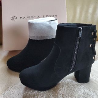 マジェスティックレゴン(MAJESTIC LEGON)のマジェスティックレゴン　バックレースアップブーツ(ブラックM)(ブーツ)