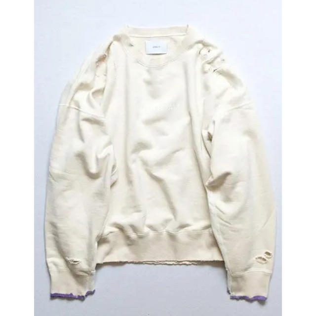 サイズSstein ホワイトS OVERSIZED SWEAT LS