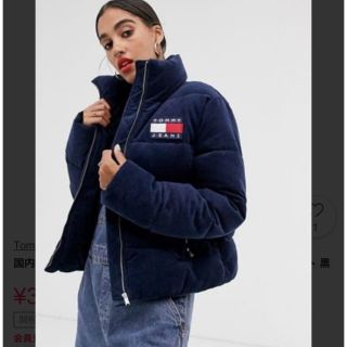 トミーヒルフィガー(TOMMY HILFIGER)のTOMMY JEANS コーデュロイパッファジャケット(ダウンジャケット)