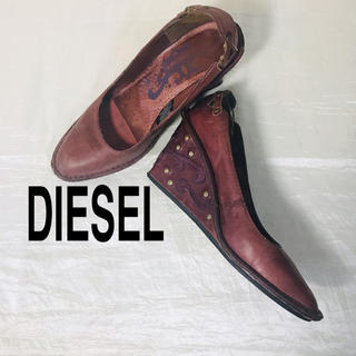 ディーゼル(DIESEL)の✧DIESEL 本革ワインレッド US6.5 EUR36.5 JPN23.5 ✧(ハイヒール/パンプス)