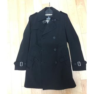 バーバリーブラックレーベル(BURBERRY BLACK LABEL)の【美品】バーバリー トレンチコート ブラック M(トレンチコート)