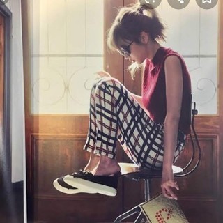 リランドチュール(Rirandture)の 紗栄子着用 リランドチュール チェック柄 パンツ (カジュアルパンツ)