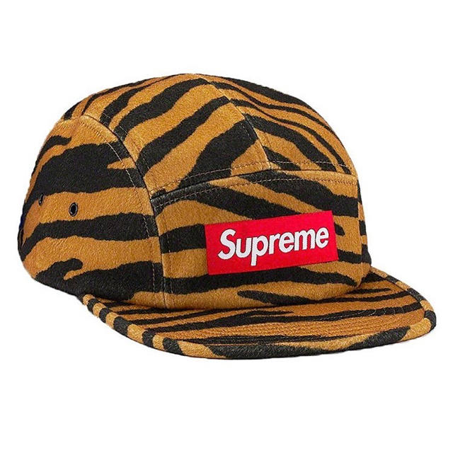 【新品】Supreme 19AW Tiger Stripe Camp Cap