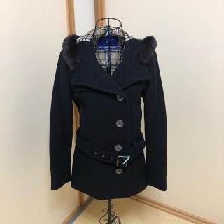 バーバリーブルーレーベル(BURBERRY BLUE LABEL)のバーバリーブルーレーベル　ブラック　コート　クリーニング済み　超美品(その他)