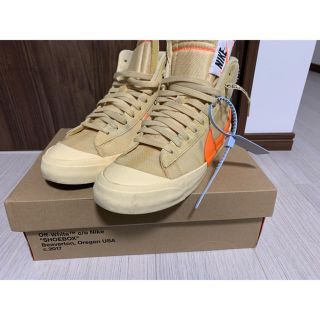 オフホワイト(OFF-WHITE)のTHE10 nike offwhite blazer MID(スニーカー)