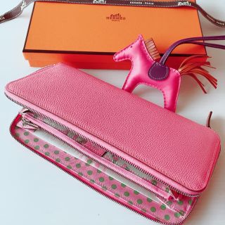 エルメス(Hermes)の専用💗最新作 ローズコンフェッティアザップロング シルクイン エルメス財布(財布)