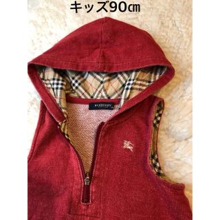 バーバリー(BURBERRY)の美品本物バーバリーBurberry上質コットンノースリーブパーカー♫(ワンピース)