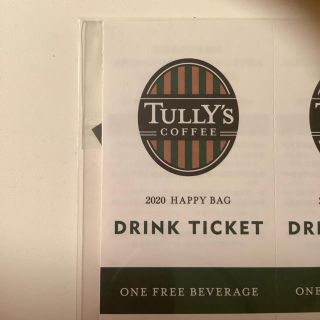 タリーズコーヒー(TULLY'S COFFEE)のタリーズコーヒードリンクチケット　1枚のみ　有効期限6／25(フード/ドリンク券)