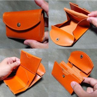 【SALE品】ミニ財布（キャメル）(折り財布)
