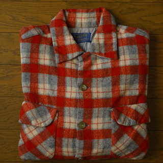50s PENDLETON ボードシャツ ビンテージ ペンドルトン ウールシャツ(シャツ)