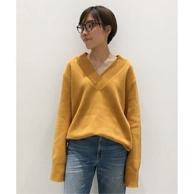 L'Appartement DEUXIEME CLASSE(アパルトモンドゥーズィエムクラス)のアパルトモン★WOOL Cashmere V/N Knit レディースのトップス(ニット/セーター)の商品写真