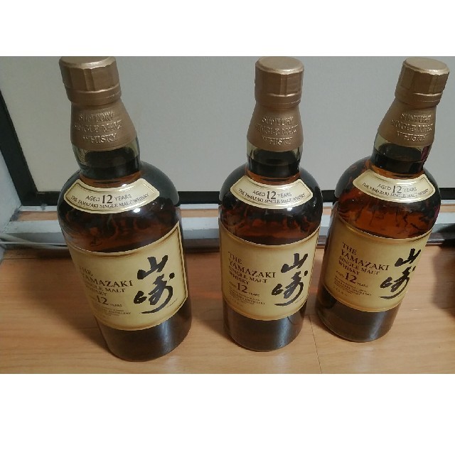 山崎12年×3　新品未開封 食品/飲料/酒の酒(ウイスキー)の商品写真