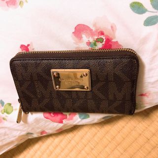 マイケルコース(Michael Kors)の財布　MICHAELKORS ブラウン　ラウンドファスナー(財布)