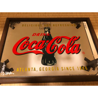 コカコーラ(コカ・コーラ)のコカ・コーラ⭐︎ミラー(壁掛けミラー)