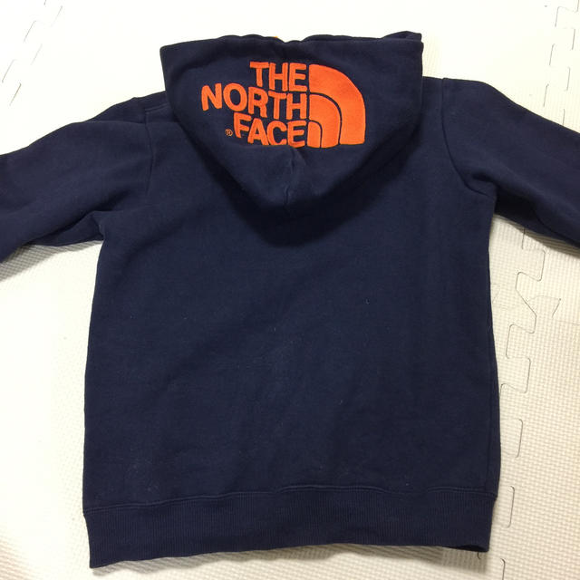 THE NORTH FACE(ザノースフェイス)の裏起毛♡ノースフェイス リアビューフルジップ パーカー ネイビー×オレンジ  キッズ/ベビー/マタニティのキッズ服男の子用(90cm~)(ジャケット/上着)の商品写真