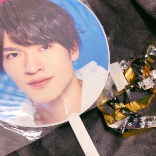 ジャニーズジュニア(ジャニーズJr.)のゆん様専用出品 深澤辰哉　うちわ 銀テープ付き(アイドルグッズ)