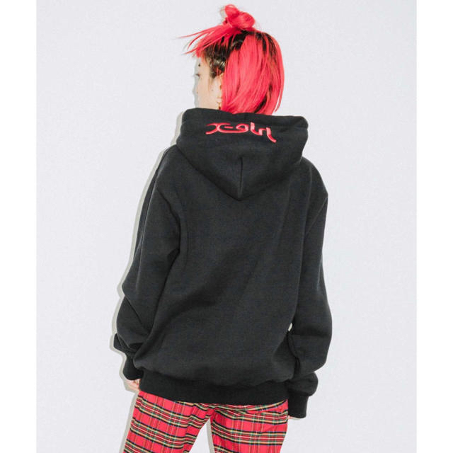 X-girl(エックスガール)のX-girl x CHAMPION SWEAT HOODIE レディースのトップス(パーカー)の商品写真