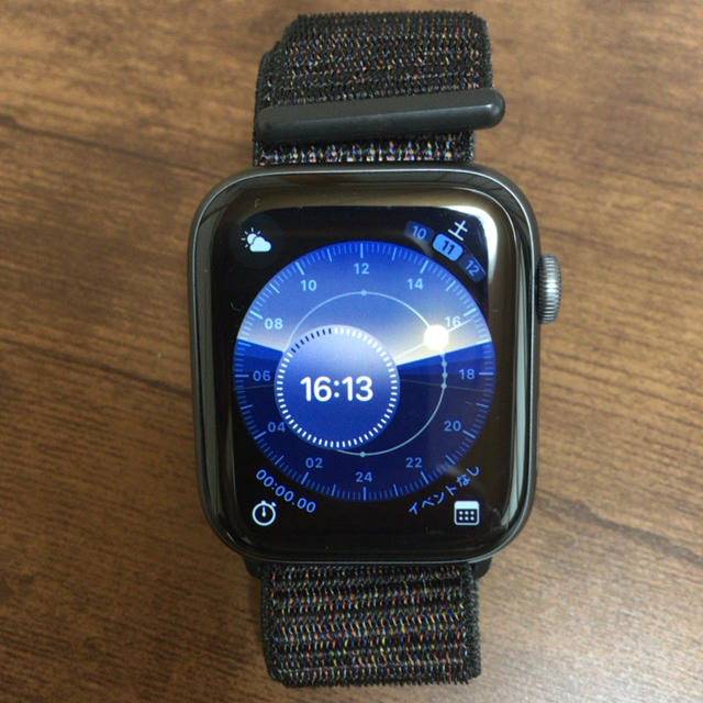 Apple Watch Series4 44mm GPS ブラックスポーツループ