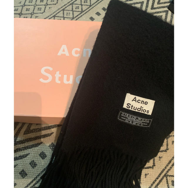 Acne studios マフラー　ブラック