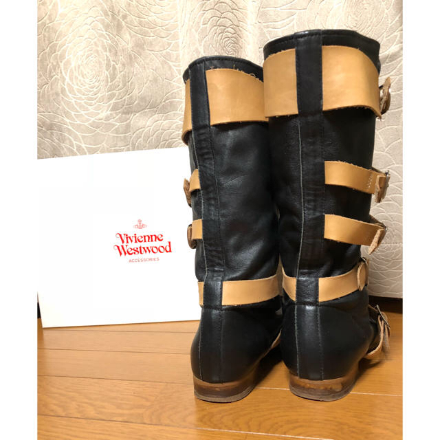 Vivienne Westwood(ヴィヴィアンウエストウッド)の【訳あり】Vivienne Westwood パイレーツブーツ38 レディースの靴/シューズ(ブーツ)の商品写真