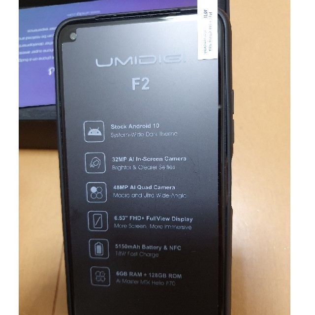 ANDROID(アンドロイド)のUMIDIGI F2 未使用とUwatch3未開封 スマホ/家電/カメラのスマートフォン/携帯電話(スマートフォン本体)の商品写真