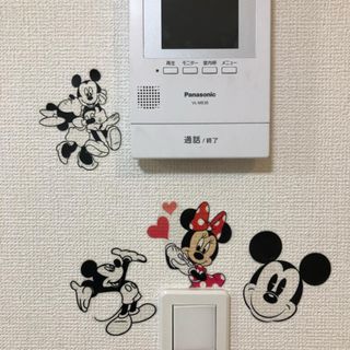 ディズニー(Disney)のミッキー　ミニー　ドナルド　ディズニー　ウォールステッカー  ステッカー　シール(シール)