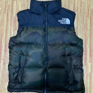 ザノースフェイス(THE NORTH FACE)のノースフェイス ヌプシ ダウン　ベスト　ノベルティ　迷彩(ダウンベスト)