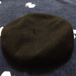 カシラ(CA4LA)のCA4LA　ベレー帽(黒)(ハンチング/ベレー帽)