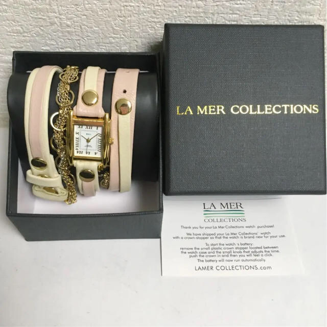 【新品】LA MER COLLECTIONS(ラメールコレクション)  腕時計文字盤形スクエア正方形