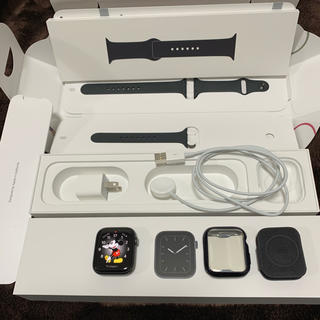 アップルウォッチ(Apple Watch)のApple Watch Series 5 GPSモデル 44mm スペースグレイ(腕時計(デジタル))