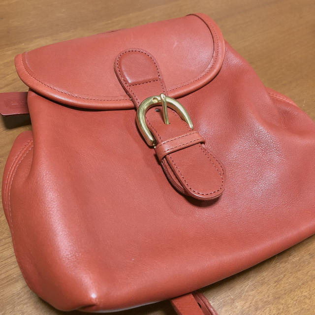 【美品】OLD COACH オールドコーチ ミニリュック 赤茶OLDCOACH