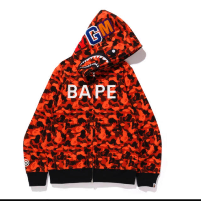 週間売れ筋 ape bathing a - APE BATHING A xo XL シャークパーカー