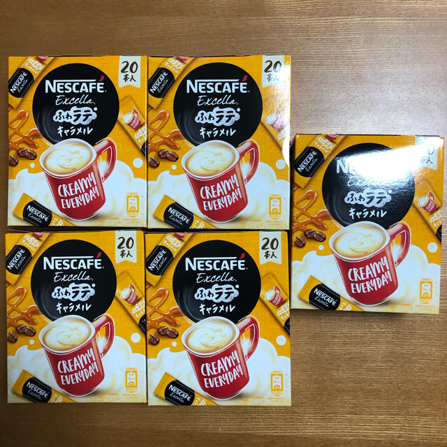 Nestle(ネスレ)の値下げ‼︎ ネスカフェふわラテ キャラメル　50本 食品/飲料/酒の飲料(コーヒー)の商品写真