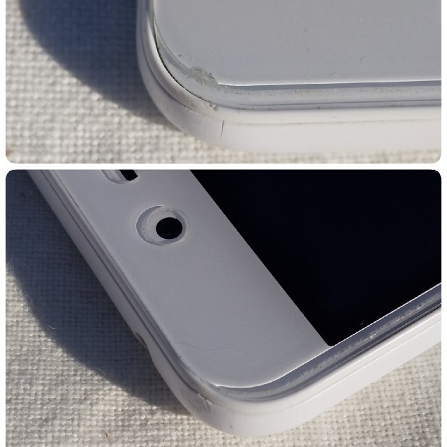 AQUOS(アクオス)のAQUOS sense lite SH-M05 white スマホ/家電/カメラのスマートフォン/携帯電話(スマートフォン本体)の商品写真