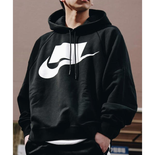 NIKE ルーズフィット パーカー hoodie ブラック サイズXS