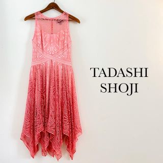 タダシショウジ(TADASHI SHOJI)のタダシショージ　サイズ00 レースワンピース　ピンク(ひざ丈ワンピース)