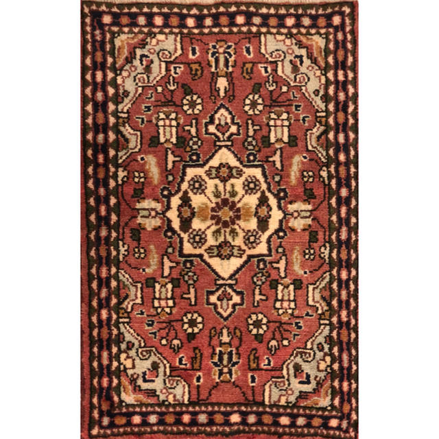 ルードバー産 ペルシャ絨毯 81×54cm