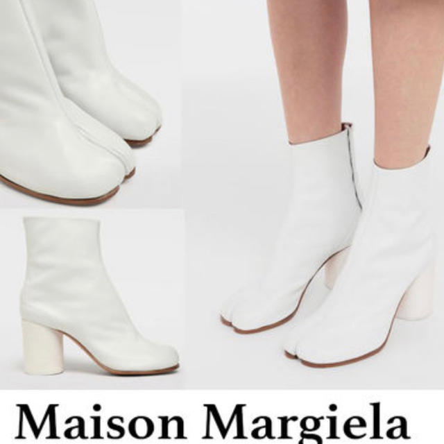 定番 Maison Martin Margiela - Maison Margiela タビブーツ ホワイト